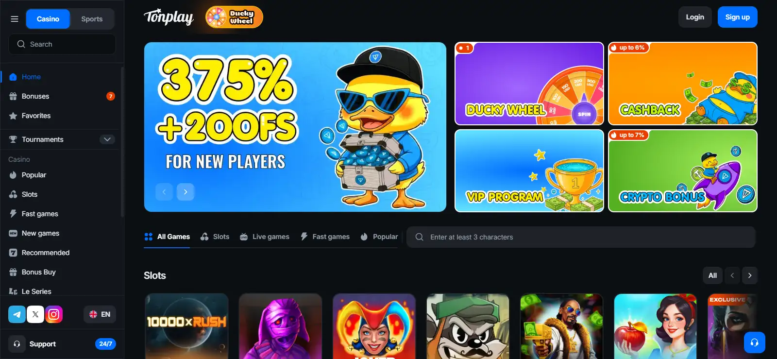 Abstract crypto casino scene with a smartphone, wallet symbols and casino game tiles